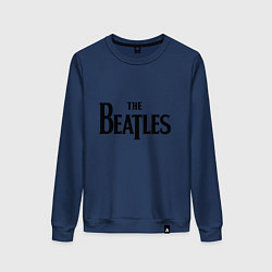 Свитшот хлопковый женский The Beatles, цвет: тёмно-синий