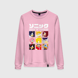 Женский свитшот Японский Sonic