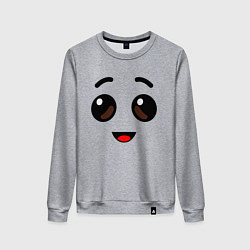 Свитшот хлопковый женский ЛИЦО БАНАНА ИЗ FORTNITE, цвет: меланж