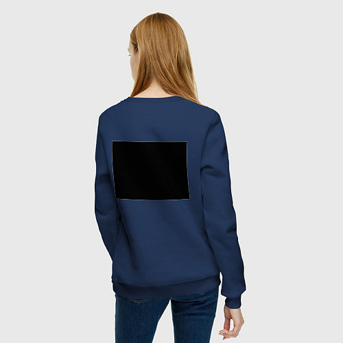 Женский свитшот Изоляция / Тёмно-синий – фото 4