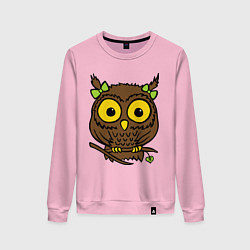 Женский свитшот Сова с бантиками