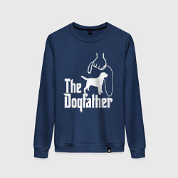 Свитшот хлопковый женский The Dogfather - пародия, цвет: тёмно-синий