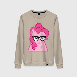 Свитшот хлопковый женский Pinky Pie hipster, цвет: миндальный