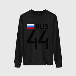 Свитшот хлопковый женский RUS 44, цвет: черный