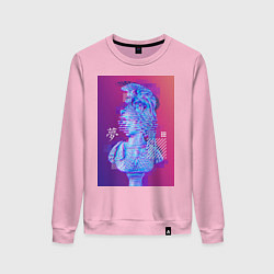 Свитшот хлопковый женский Vaporwave 90-210, цвет: светло-розовый