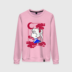 Свитшот хлопковый женский Сейлор Мун, цвет: светло-розовый