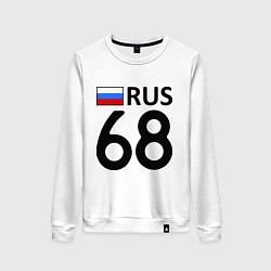 Свитшот хлопковый женский RUS 68, цвет: белый