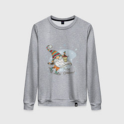 Женский свитшот Рождественский гном