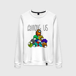 Свитшот хлопковый женский Among Us Z, цвет: белый