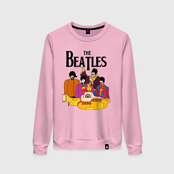 Свитшот хлопковый женский THE BEATLES, цвет: светло-розовый