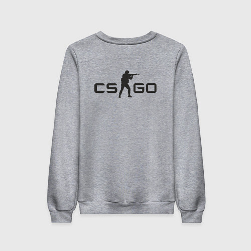 Женский свитшот CS GO спина Z / Меланж – фото 2