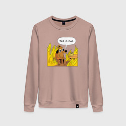 Женский свитшот This is Fine