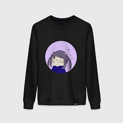 Свитшот хлопковый женский Тиаки, цвет: черный