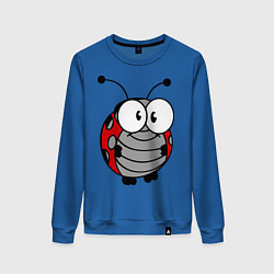 Женский свитшот Удивленная божья коровка