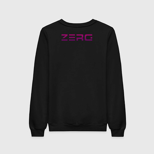 Женский свитшот Zerg logo Purple / Черный – фото 2