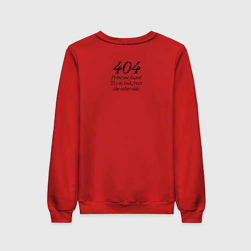 Женский свитшот Я дизайнер, я так вижу / Красный – фото 2