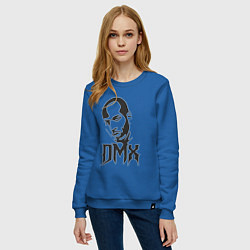 Свитшот хлопковый женский DMX - Легенда, цвет: синий — фото 2