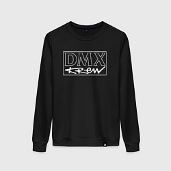 Свитшот хлопковый женский DMX Logo Z, цвет: черный