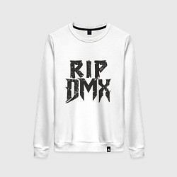 Свитшот хлопковый женский RIP DMX, цвет: белый