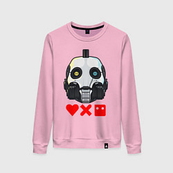 Свитшот хлопковый женский Love, Death and Robots XBOT 4000 Z, цвет: светло-розовый