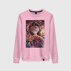 Свитшот хлопковый женский Tartaglia fan art, цвет: светло-розовый