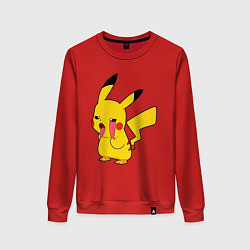 Женский свитшот Уставший Пикачу