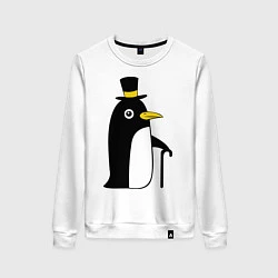 Женский свитшот Пингвин в шляпе