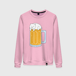 Женский свитшот Beer Cat