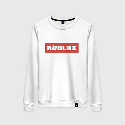 Свитшот хлопковый женский Roblox, цвет: белый