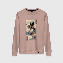 Женский свитшот ЕВАНГЕЛИОН ДРЕВНЯЯ ГРАВЮРА