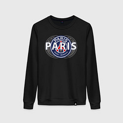 Свитшот хлопковый женский PSG Core Wordmark Graphic New 202223, цвет: черный