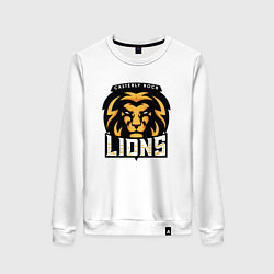 Свитшот хлопковый женский Lions, цвет: белый