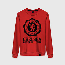 Свитшот хлопковый женский Chelsea FC: Emblem, цвет: красный