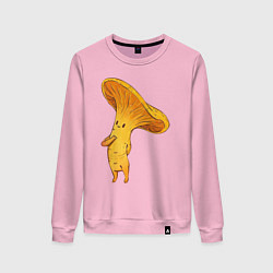 Свитшот хлопковый женский Лисичка, цвет: светло-розовый