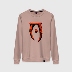 Свитшот хлопковый женский Oblivion, цвет: пыльно-розовый