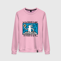 Свитшот хлопковый женский Wu-Forever, цвет: светло-розовый