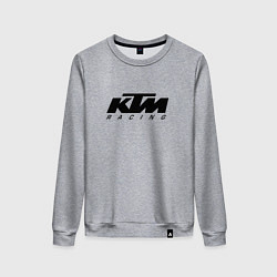 Свитшот хлопковый женский КТМ МОТОКРОСС KTM RACING, цвет: меланж