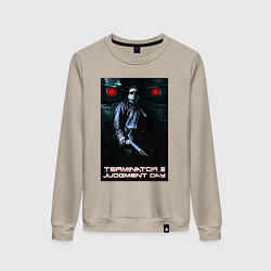 Свитшот хлопковый женский Terminator JD, цвет: миндальный