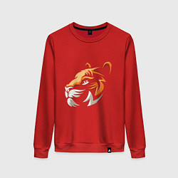 Свитшот хлопковый женский Tiger Cute, цвет: красный