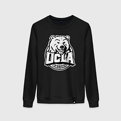 Свитшот хлопковый женский UCLA, цвет: черный