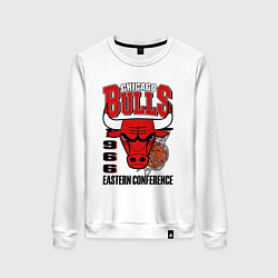 Свитшот хлопковый женский Chicago Bulls NBA, цвет: белый