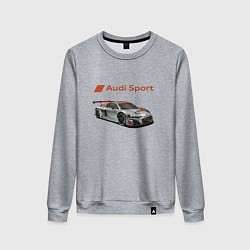 Свитшот хлопковый женский Audi sport - racing team, цвет: меланж