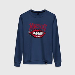 Женский свитшот MANESKIN LEAP ГУБЫ РОК ГРУППА