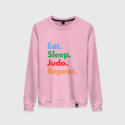 Женский свитшот Eat Sleep Judo Repeat