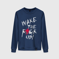 Женский свитшот WAKE THE F*CK UP! CYBERPUNK КИБЕРПАНК