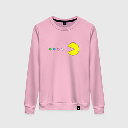 Свитшот хлопковый женский Pac - man Для пары, цвет: светло-розовый