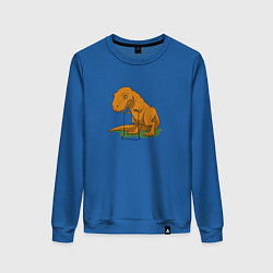 Свитшот хлопковый женский Foiled Again, цвет: синий