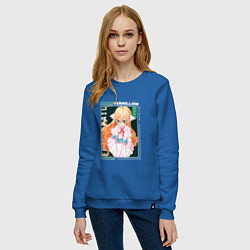 Свитшот хлопковый женский Fairy Tail, Мавис Вермиллион, цвет: синий — фото 2