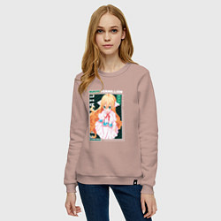 Свитшот хлопковый женский Fairy Tail, Мавис Вермиллион, цвет: пыльно-розовый — фото 2