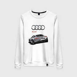 Свитшот хлопковый женский Audi Prestige Concept, цвет: белый